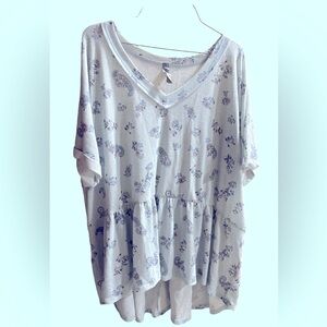 Honeyme curvy oversized top